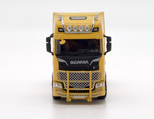 Load image into Gallery viewer, UM 1:64 Yellow Scania730S Container Delivery Truck Model Diecast Metal Car BN
