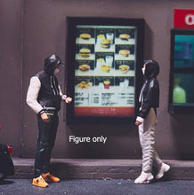 Load image into Gallery viewer, 1:64 Painted Figure Miniature Mini Resin Model Diorama Man Woman with Mask Set
