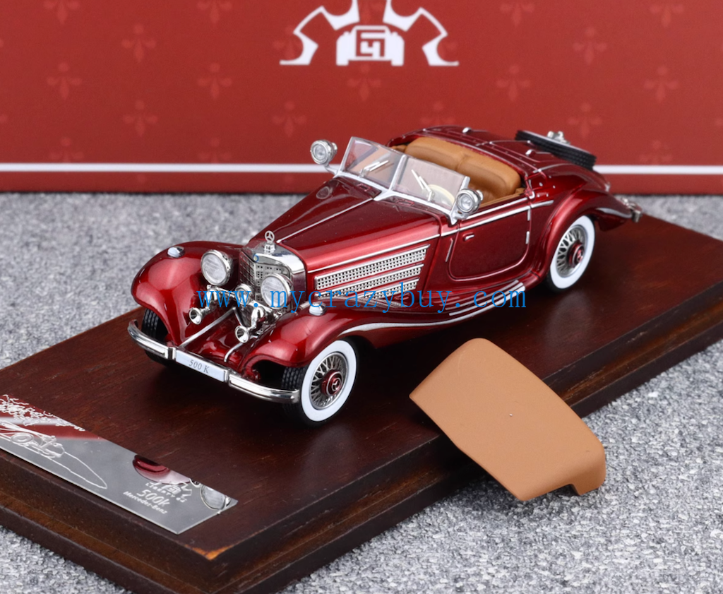 Liberty 1:64 Wine 500K Vintage Convertible Sports Model Diecast Metal Car New Collection