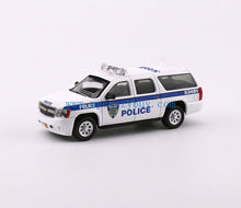 Load image into Gallery viewer, 1:64 596Mode White Port NY Police Suburban SUV Model Diecast Metal Car New Collection
