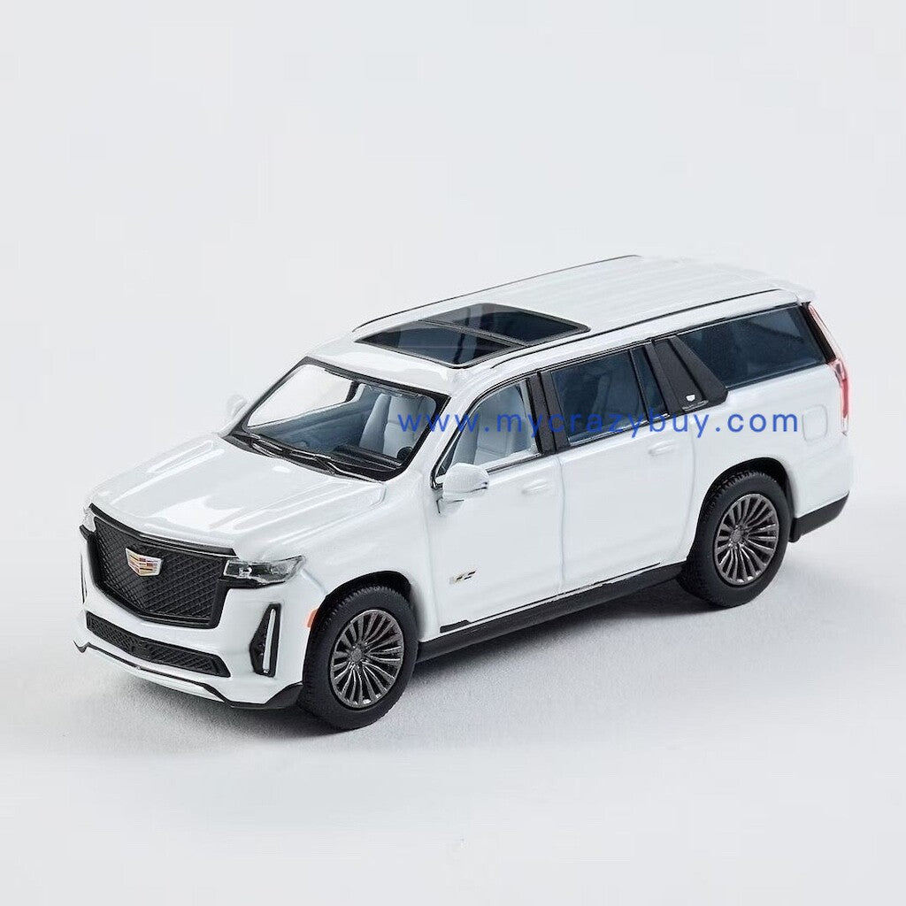 Masdi 1:64 White Escalade Full Size SUV Sports Model Diecast Metal Car New Collection