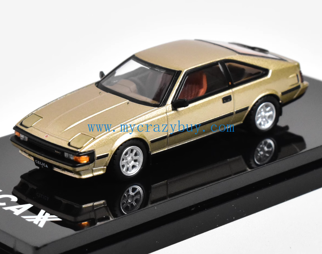 HobbyJapan 1:64 Gold Celica XX GT Hatchback Sports Model Diecast Metal Car New Collection
