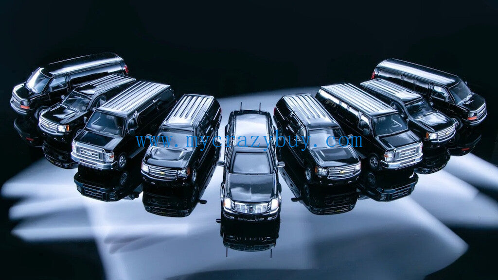 596 1:64 HEC President Beast Tahoe Suburban Express Model Diecast Metal Car
