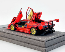 Load image into Gallery viewer, Topart 1:64 Plating Red LBWK Countach Sports Model Diecast Metal Car New Collection
