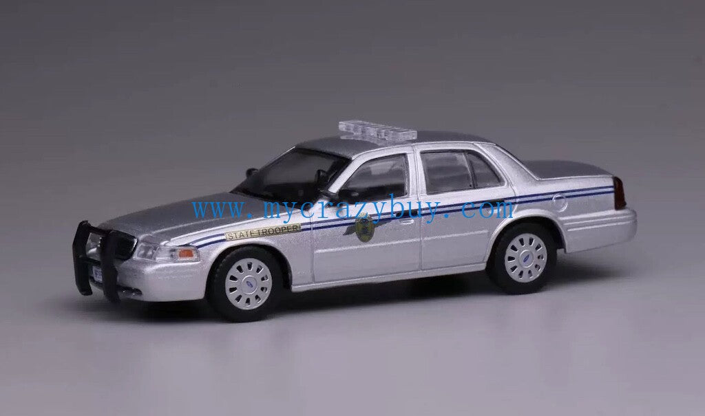 1:64 596 Silver Police Crown Victoria CV EN114 SCPD Model Diecast Metal Car