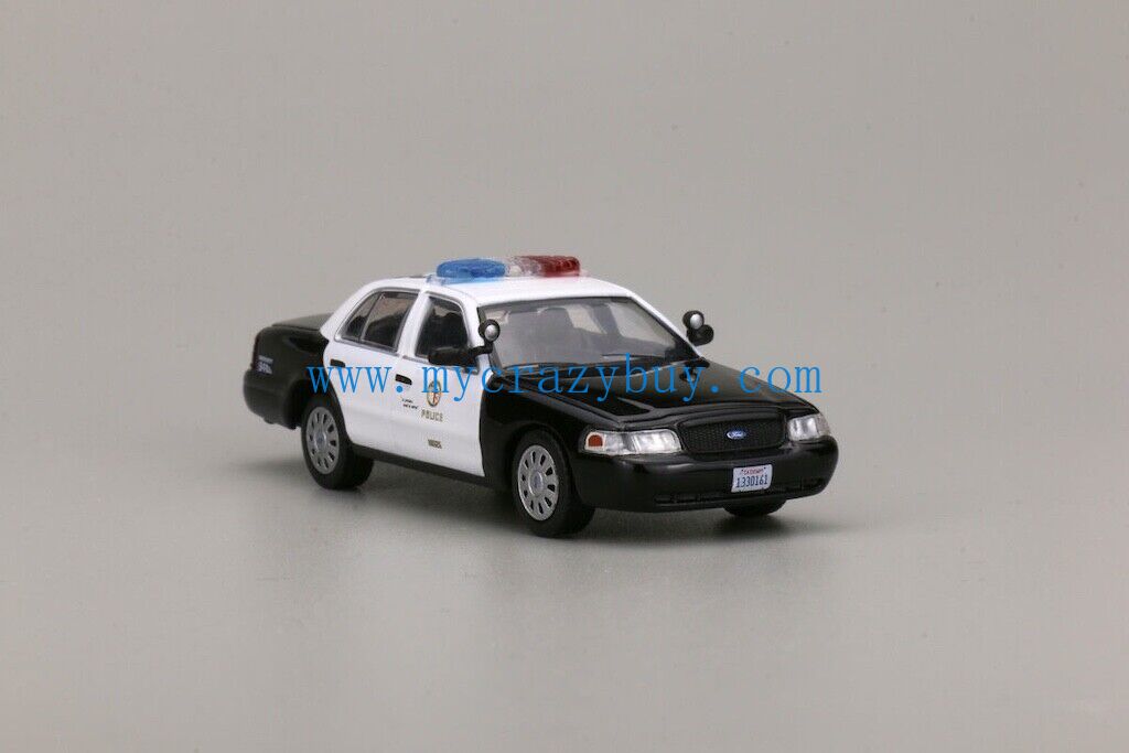 596 1:64 CV CROWN VICTORIA LAPD Police Model Diecast Metal Car New Collection