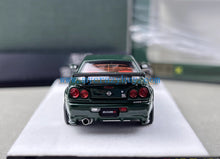 Load image into Gallery viewer, PGM 1:64 Green Skyline GTR R34 Nismo Z-Tune Sports Model Diecast Metal Car New Collection
