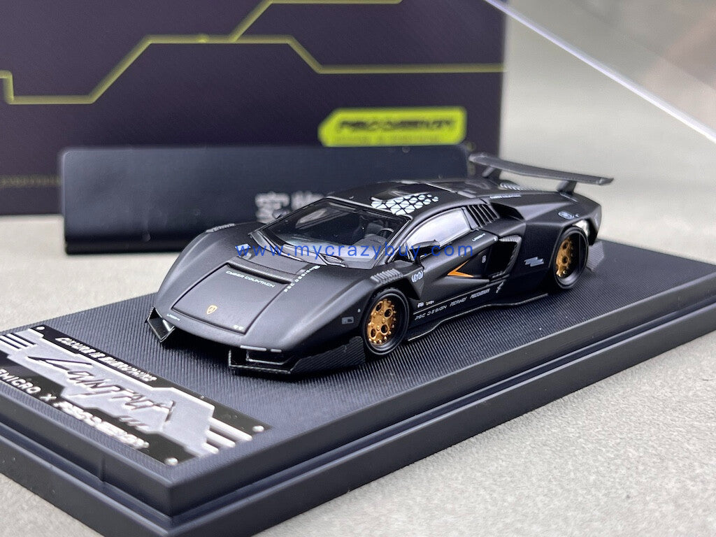 PSC 1:64 HEC Black LP800-4 Racing Sports Model Diecast Metal Car New Collection