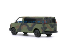 Load image into Gallery viewer, 1:64 596Model Green Camo Express 3500 Van Model Diecast Metal Car New Collection
