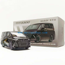 Load image into Gallery viewer, Masdi 1:64 Black 2023 Alphard Mini Van MPV Sports Model Diecast Metal Car New Collection

