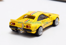 Load image into Gallery viewer, HM 1:64 Yellow Stripe 288 GTO Widebody Sports Model Diecast Metal Car New Collection
