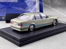Load image into Gallery viewer, SW 1:64 Gold S600 W140 Classic Sedan VIP Sports Model Diecast Metal Car New Collection

