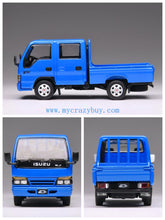 Load image into Gallery viewer, Model1 1:64 Blue JDM Isuzu ELF Double Cabin Truck Model Metal Diecast Car New Collection
