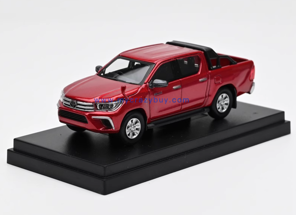 EBBRO 1:64 Red Hilux MK6 Pickup Truck Sports Model Diecast Metal Car New Collection