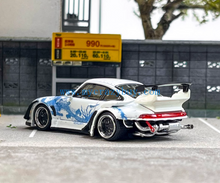 Load image into Gallery viewer, SW 1:64 White 911 RWB 993 Dragon Classic Sports Model Diecast Metal Car New Collection
