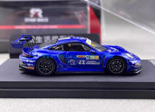 Load image into Gallery viewer, SR 1:64 Blue 911 GT3 R #15 Racing Sports Model Diecast Metal Car New Collection
