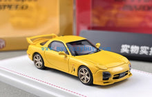 Load image into Gallery viewer, FH 1:64 Yellow JDM RX7 FD3S A-Spec Speed Sports Model Diecast Metal Car New Collection
