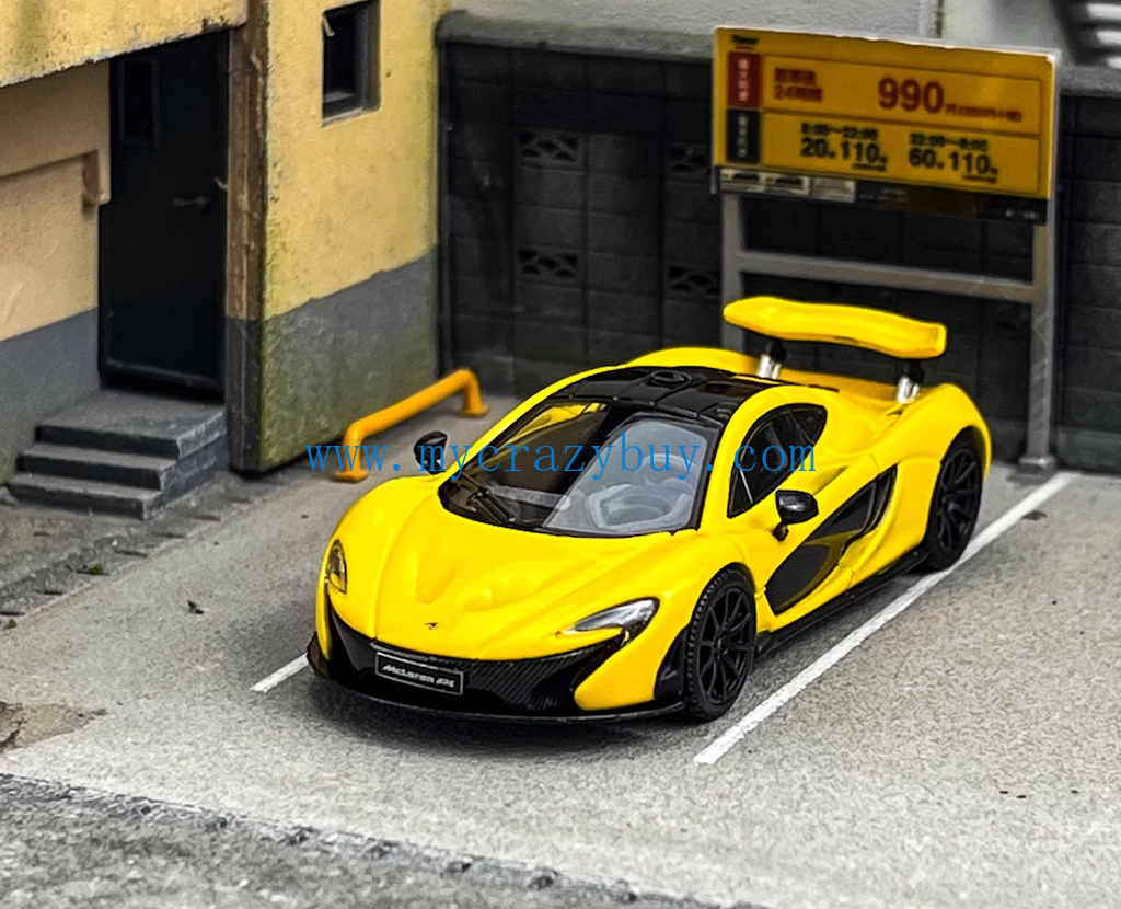 LCD 1:64 Yellow Mclaren P1 Racing Sports Model Diecast Metal Car New Collection