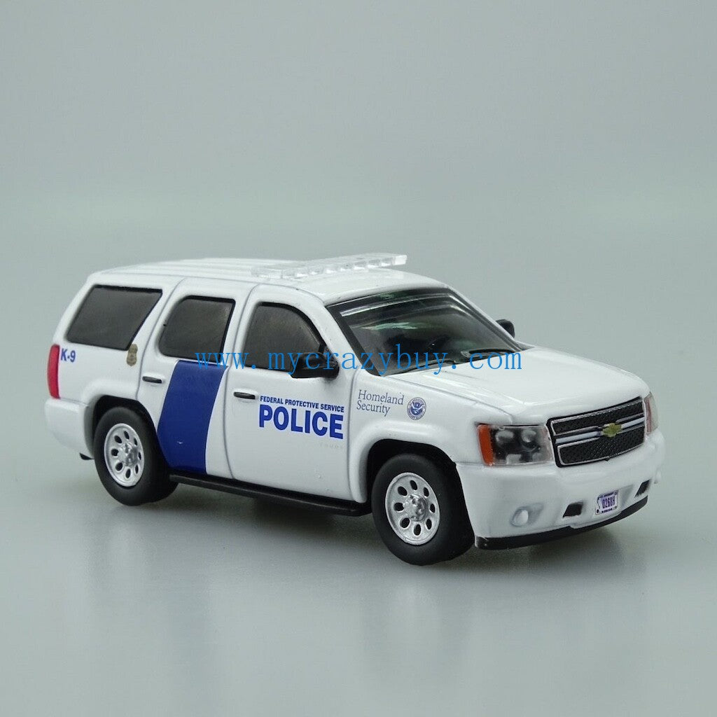 1:64 596Model Tahoe US FPS Police Homeland SUV Model Diecast Metal Car New Collection