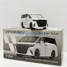 Load image into Gallery viewer, Masdi 1:64 White 2023 Alphard Mini Van MPV Sports Model Diecast Metal Car New Collection
