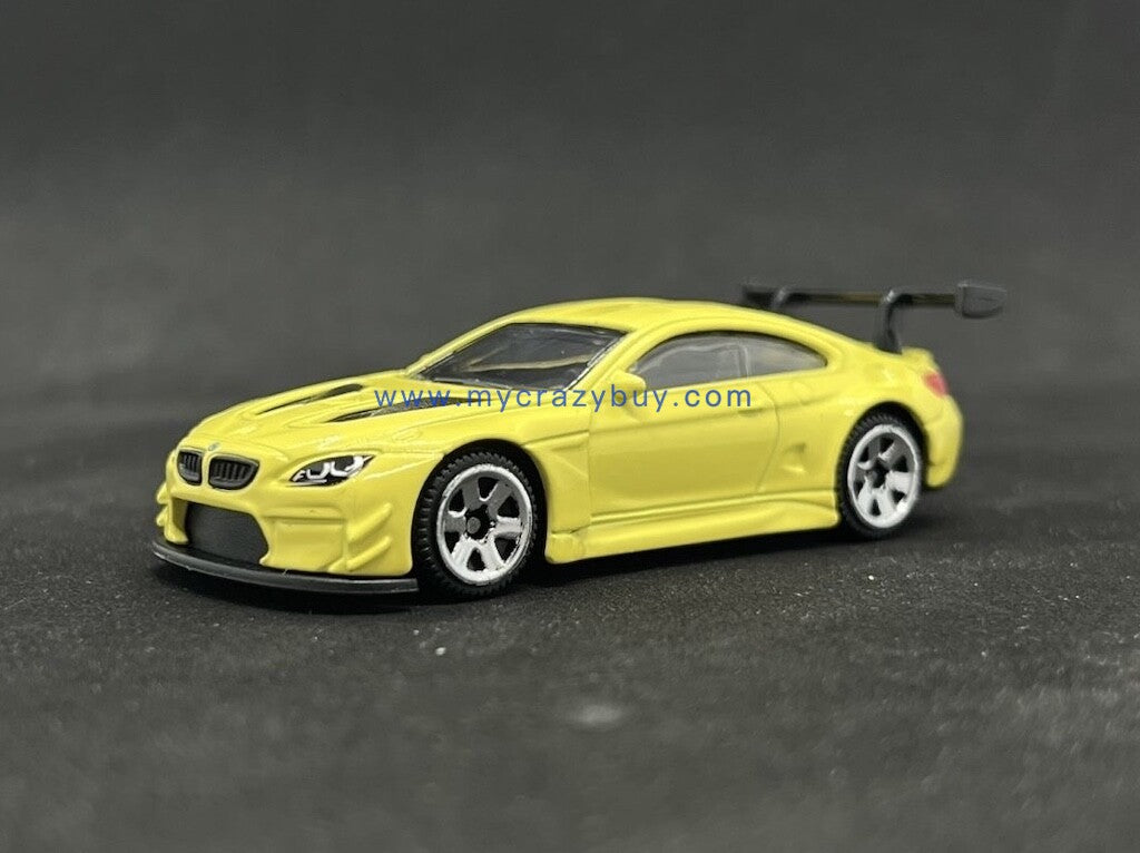 CCA 1:64 Yellow M6 GT3 Racing Sports Model Toy Diecast Metal Car New Collection
