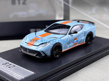 Load image into Gallery viewer, LT 1:64 Blue Gulf 812 Novitec N-Largo Racing Sport Model Diecast Metal Car New Collection

