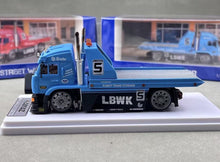 Load image into Gallery viewer, SW 1:64 Blue Kamaz Flatbed Tow Trailer Truck #5 Model Diecast Metal Car New Collection
