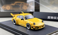 Load image into Gallery viewer, Star 1:64 Yellow RWB 964 GT Widebody Sports Model Diecast Metal Car Box New Collection
