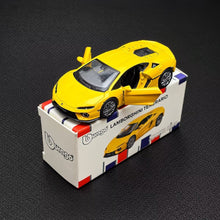 Load image into Gallery viewer, Bburago 1:64 Yellow Temerario Sports Open Model Diecast Metal Car Box New Collection

