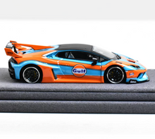Load image into Gallery viewer, DAP 1:64 Blue Orange Huracan GT Sports Model Diecast Metal Car Box New Collection
