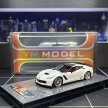 Load image into Gallery viewer, YM 1:64 White C7 Coupe Sports Model Diecast Resin Car Box New Collection
