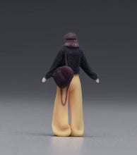 Load image into Gallery viewer, 1:64 Painted Figure Model Miniature Resin Diorama Yellow Pants Girl Bag Woman
