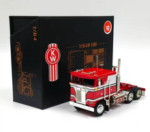 Load image into Gallery viewer, MJ 1:64 Red Silver K100 Tractor Unit‌ Truck Model Diecast Metal Car Box New Collection
