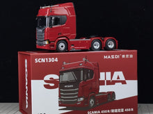 Load image into Gallery viewer, Masdi 1:64 Red Scania R450 Truck Tractor Sport Model Diecast Metal Car Box New Collection
