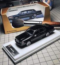 Load image into Gallery viewer, MK 1:64 HEC Black 1992 Town Car Luxury Classic Model Diecast Metal Car New Collection
