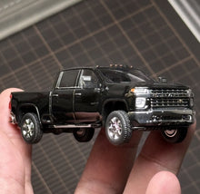 Load image into Gallery viewer, SC 1:64 Black Silverado Pickup Truck Sports Model Diecast Metal Car Box New Collection
