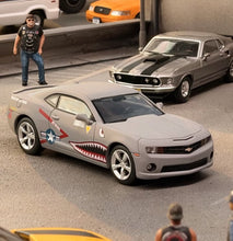 Load image into Gallery viewer, GOC 1:64 APA Gray Shark Camaro Coupe Muscle Sports Model Diecast Metal Car New Collection
