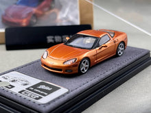Load image into Gallery viewer, Bliss 1:64 Orange C6 Hard Top Coupe Sports Model Diecast Metal Car Box New Collection
