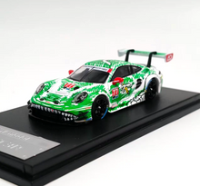 Load image into Gallery viewer, CW 1:64 Green Dinosaur 911 GT3 Sports Model Diecast Metal Car Box New Collection
