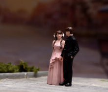 Load image into Gallery viewer, 1:64 Painted Figure Model Miniature Resin Diorama Wedding Couple Bride Groom
