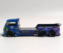 Load image into Gallery viewer, Liberty 1:64 Purple VW T1 Pickup Trailer 6x6 Sport Model Diecast Metal Car New Collection
