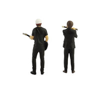 Load image into Gallery viewer, 1:64 Painted Figure Mini Model Miniature Resin Diorama Band Set Men Guitar Flute
