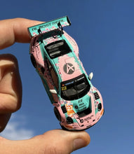 Load image into Gallery viewer, AR 1:64 Pink 911 GT3 R #22 Racing Sports Model Diecast Metal Car Box New Collection
