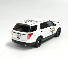 Load image into Gallery viewer, 596 1:64 White CHP Highway Police Explorer SUV Model Diecast Metal Car Box New Collection
