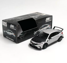 Load image into Gallery viewer, HJ64 1:64 2025 Silver Carbon Civic FL5 Sports Model Diecast Metal Car Box New Collection
