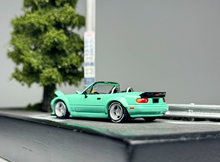 Load image into Gallery viewer, Minigt 1:64 Mint Green Miata MX5 Convertible Sport Model Diecast Metal Car New Collection
