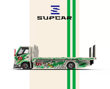 Load image into Gallery viewer, Supcar 1:64 Dinosaur Hino H300 Tow Flatbed Truck Model Diecast Metal Car New Collection

