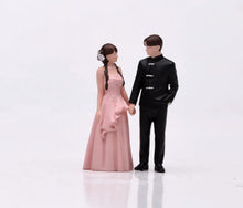 Load image into Gallery viewer, 1:64 Painted Figure Model Miniature Resin Diorama Wedding Couple Bride Groom
