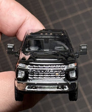 Load image into Gallery viewer, SC 1:64 Black Silverado Pickup Truck Sports Model Diecast Metal Car Box New Collection
