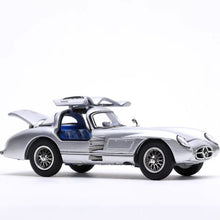 Load image into Gallery viewer, YS 1:64 Silver 300SLR Blue Interior Sports Open Model Diecast Metal Car New Collection
